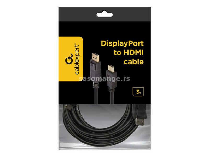 CC-DP-HDMI-3M Gembird DisplayPort na HDMI digital interface kabl 3m