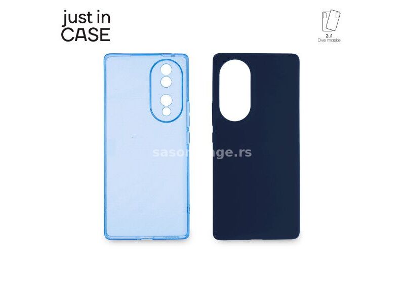 JUST IN CASE Maska 2u1 Extra case MIX za Honor 70/ plava