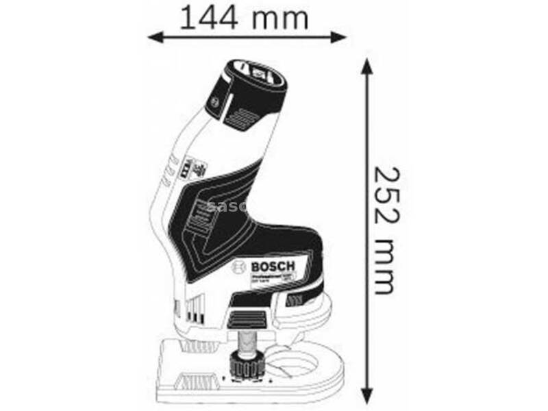 Bosch Professional Akumulatorska glodalica GKF 12V-8 06016B0000