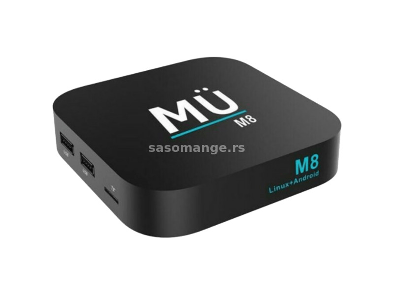 Dvb- MU M8 Prijemnik IPTV@Linux Stalker+Android, UHD/4K, BT, WiFi, 2GB
