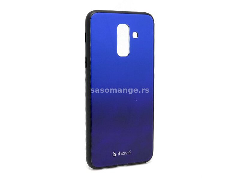 Futrola za Samsung A6 Plus (2018) leđa Glass iHave-plavo-lil