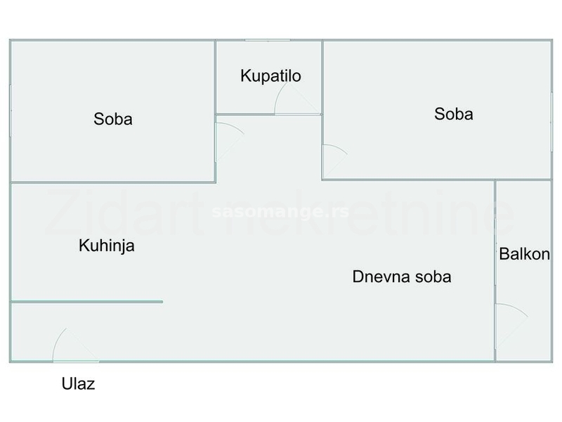 Zvezdara, Cvetanova ćuprija, dvoiposoban stan