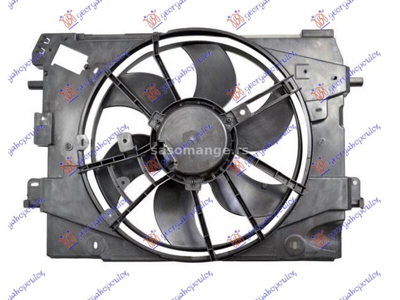 VENTILATOR KOMPLET (BENZIN/DIZEL) (400mm) RENAULT CLIO 13-16