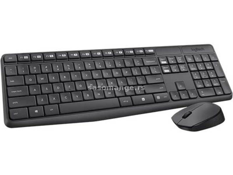 Logitech bežični komplet tastatura i miš MK235 Wireless YU