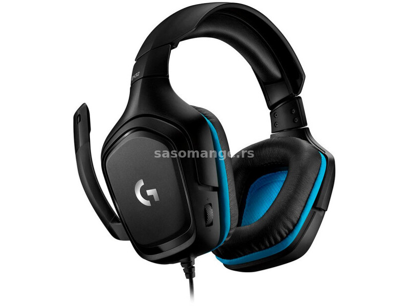 LOGITECH G432 7.1 Surround Sound Wired Gaming Headset - LEATHERETTE - USB - EMEA ( 981-000770 )
