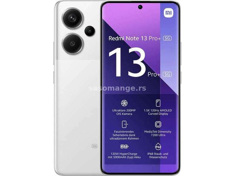 Redmi&nbsp; Note 13 Pro+ 5G EU 12+512 Moonlight White