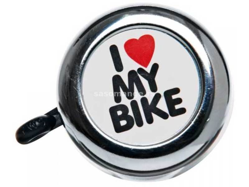 Zvonce za bicikl I Love My Bike Hromirano 190706