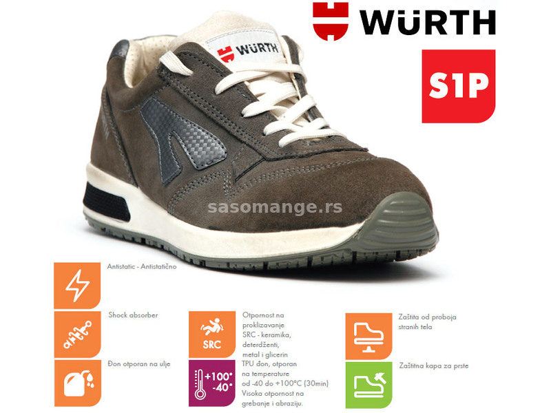 Wurth Bezbednosna patika Jogger S1P vel. 44