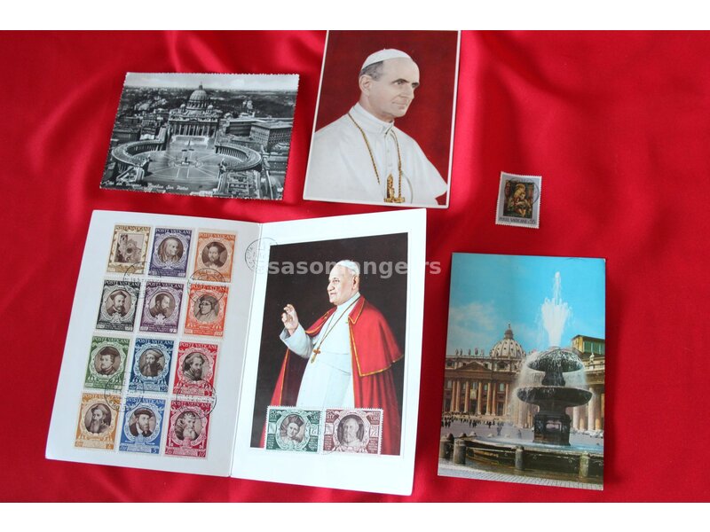 Lot Markice I Razglednice Vatikan