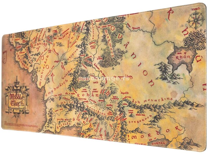 Podloga Lord Of The Rings - Middle Earth Map Xl Desk Pad