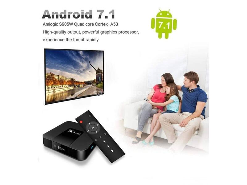 Android BOX smart tv 2GB Ram-16GB 4K ULTRA HD TX3