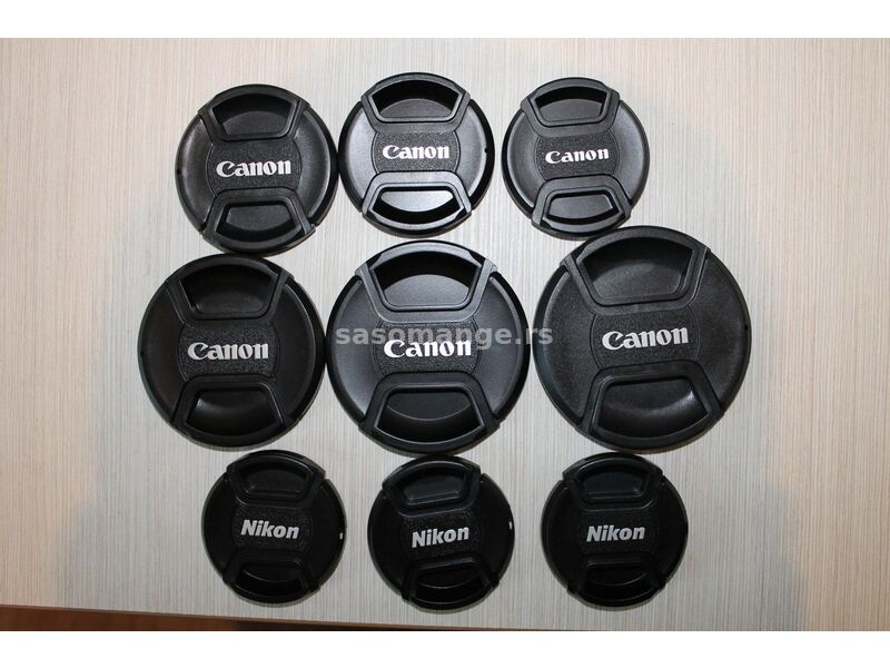 Poklopci za aparate i objektive Nikon, Canon, m42, sony