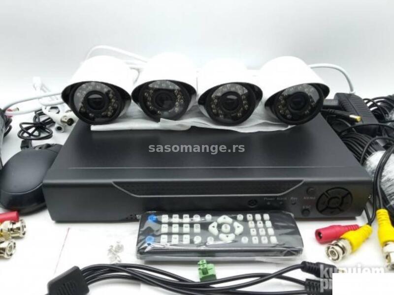 AHD video nadzor sa 4 kamere-1.3mpx -NOVO