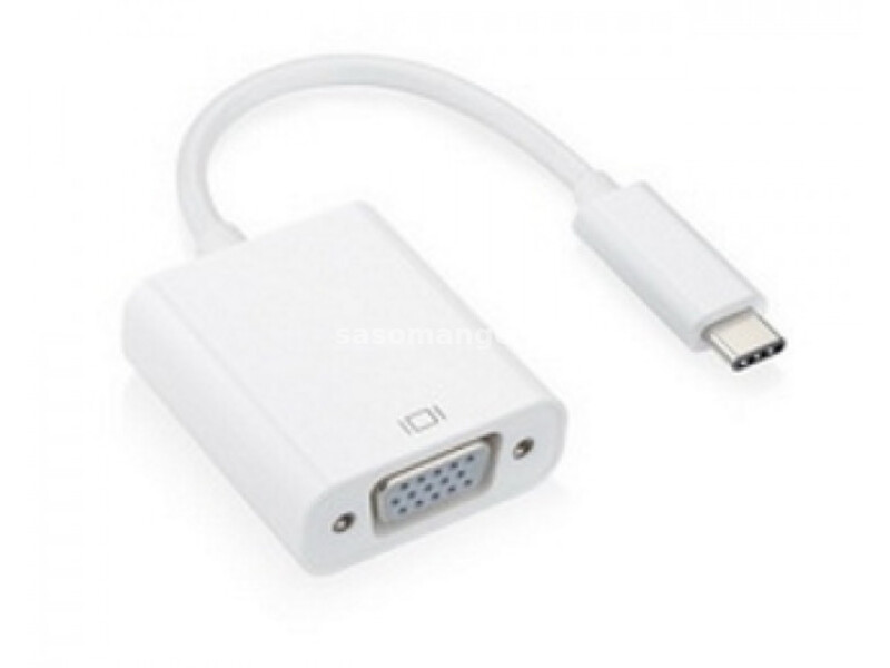 FAST ASIA Adapter-konvertor USB 3.1 tip C (M) - VGA (F) srebrni