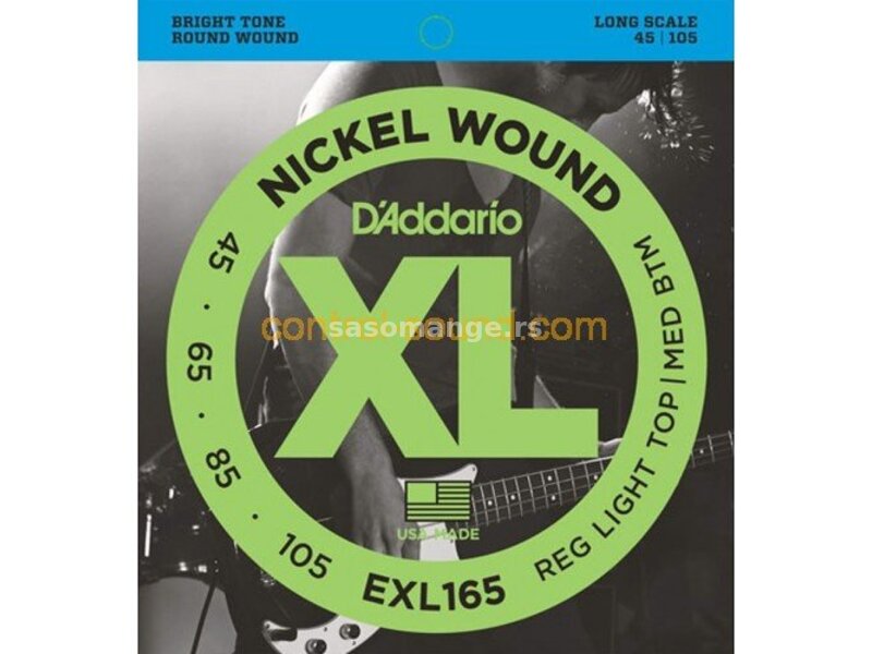 D'Addario EXL165 žice za bas gitaru 45-105