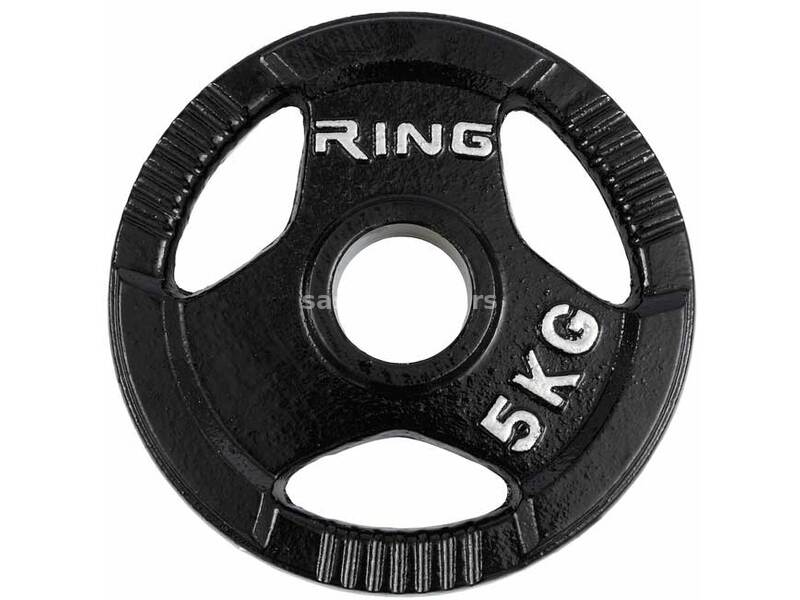 Olimpijski liveni teg sa hvatom 5kg Ring RX PL14-5