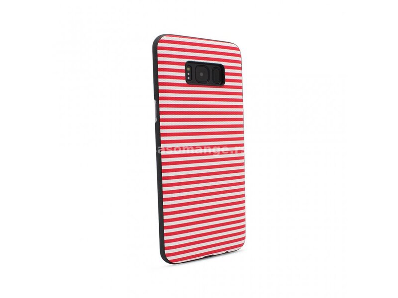 Futrola za Samsung Galaxy S8 leđa Luo Stripes - crvena