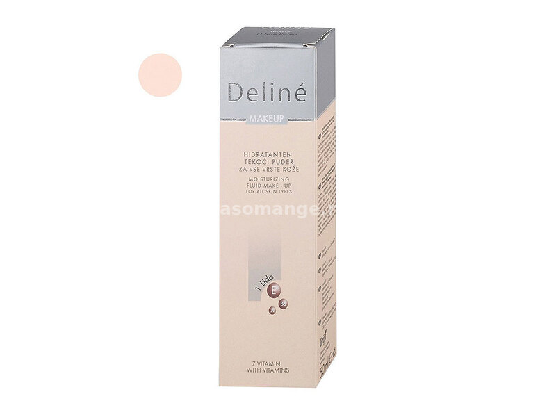 Deline make up - tečni puder za lice Lido 1 50 ML