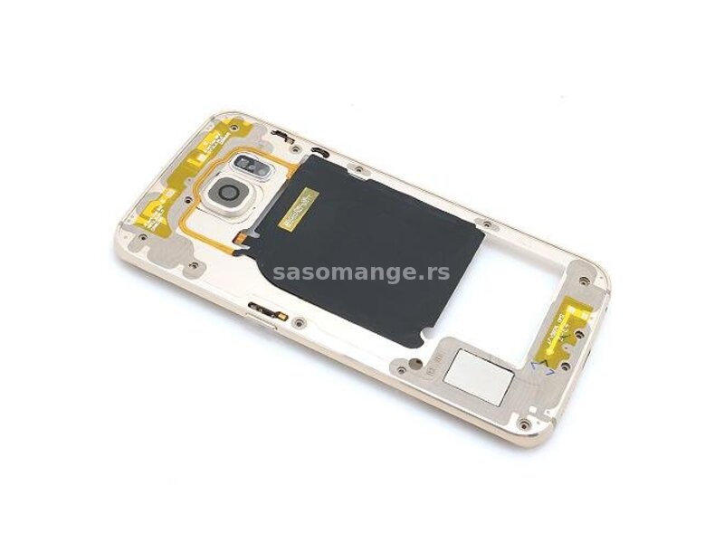 Srednje kuciste za Samsung G925 Galaxy S6 Edge Full zlatno