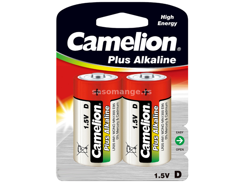 Camelion alkalne baterije tip D 1.5V CAM-LR20/BP2