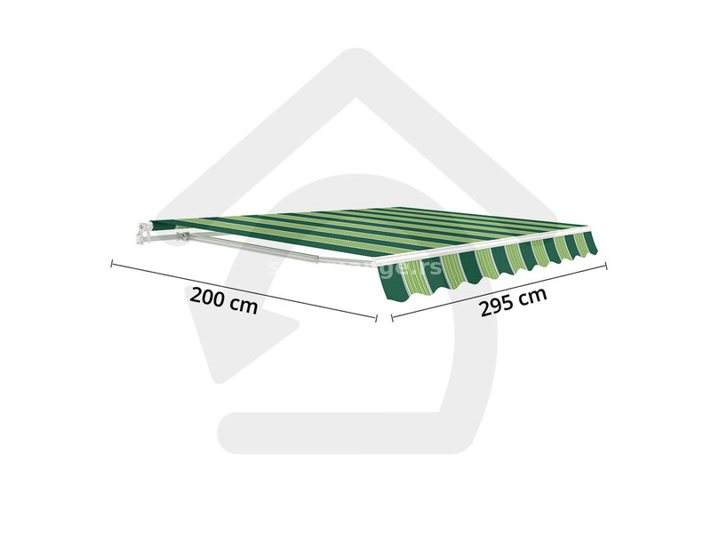 Vodootporna Tenda za Zid ili Plafon 295x200cm Homey Green