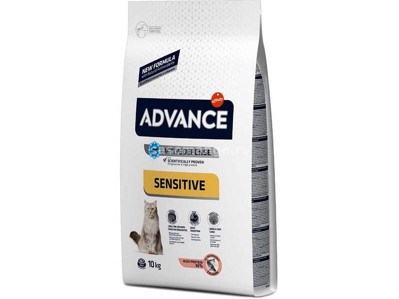 Advance Cat Sensitive Hrana za mačke - losos i pirinač 10kg