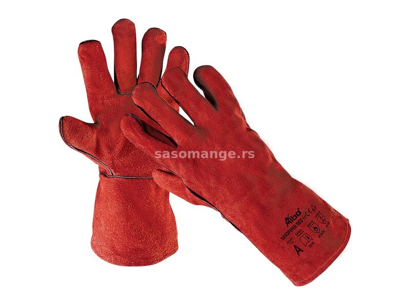 Zaštitne rukavice za zavarivanje Albo Sandpiper Red