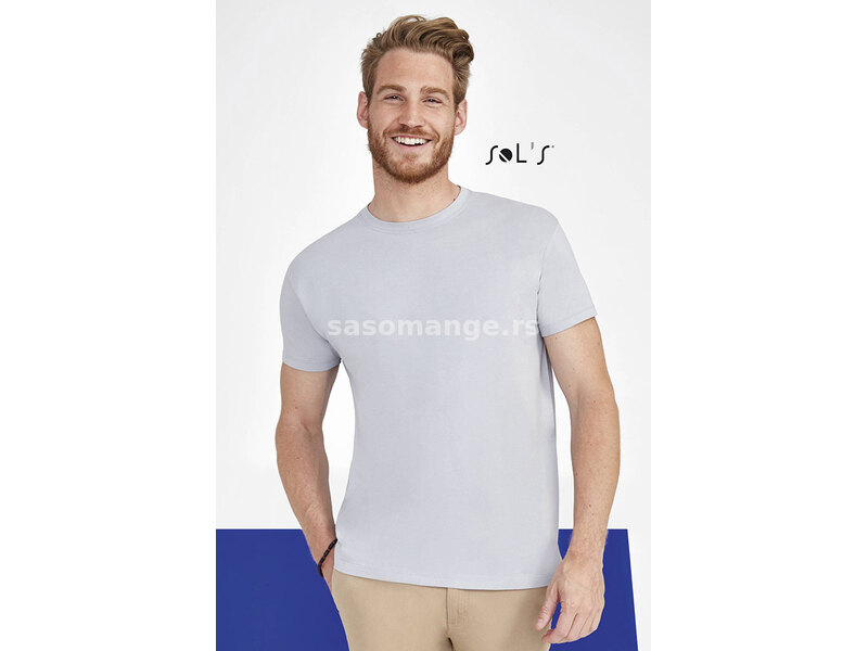 Sols Muška pamučna majica Regent Grey Melange veličina 3XL 11380
