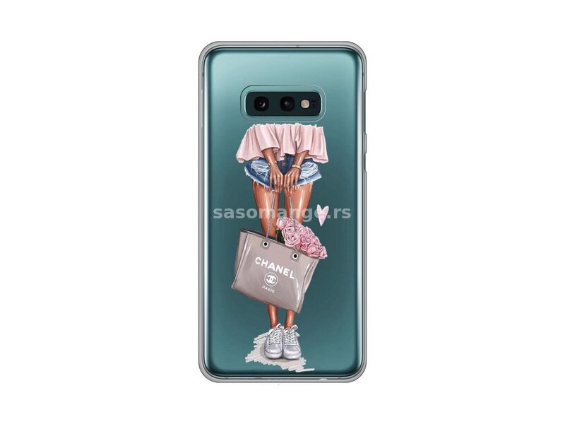 Futrola za Samsung S10e leđa Print s-devojka u kupovini