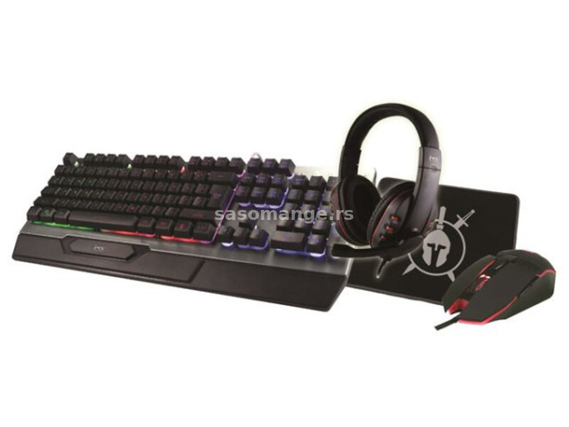 SET MS ELITE C500 4u1, tastatura, miš, slušalice, podloga