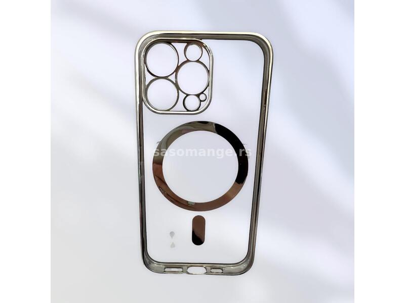 Maska Magnetic Connection za iPhone 13 pro srebrna