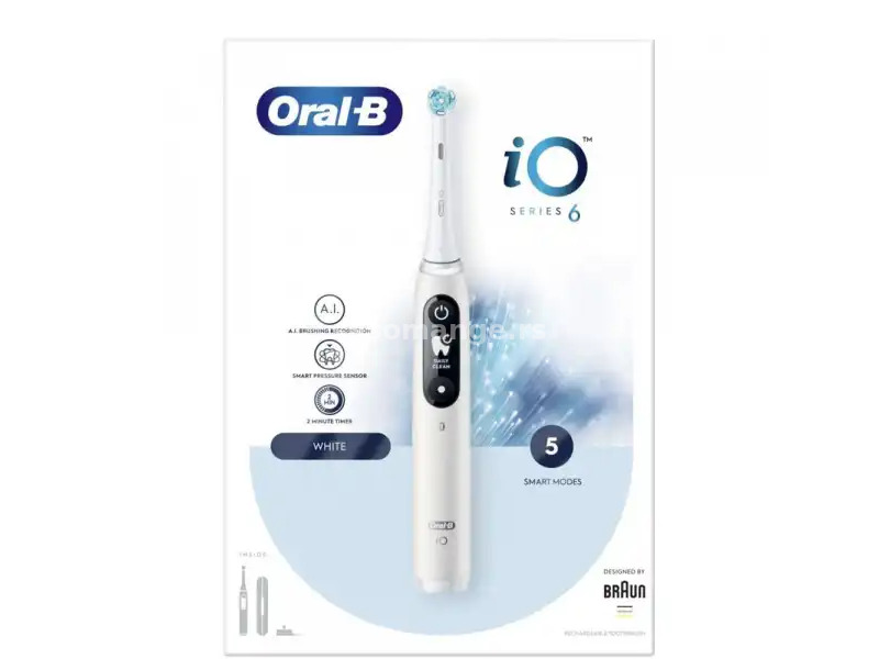 ORAL-B Power iO6 White Električna četkica za zube