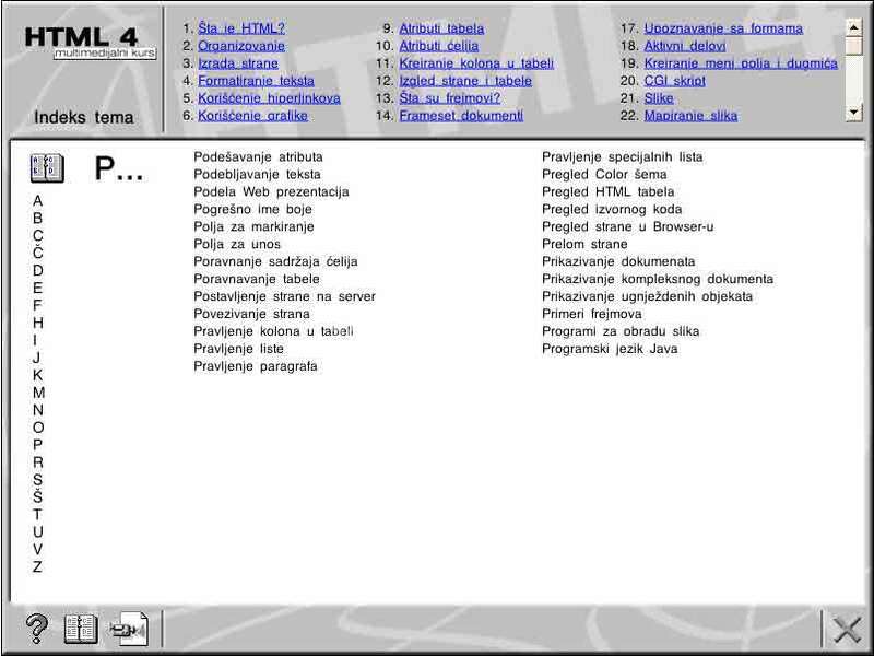 Multimedijalni kurs - HTML 4