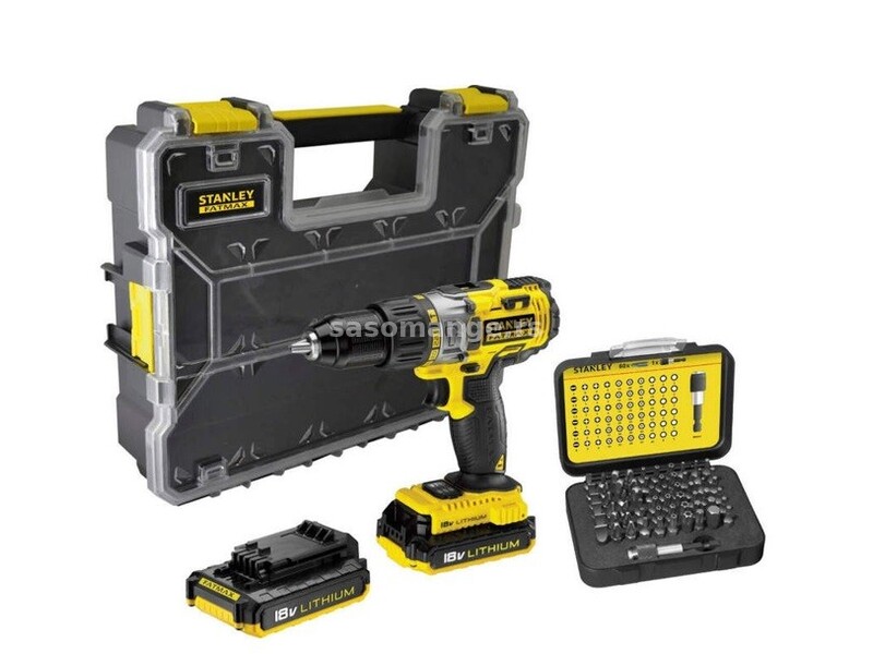 Aku bušilica odvijač 10.8V Stanley FatMax FMC011S2 - SET