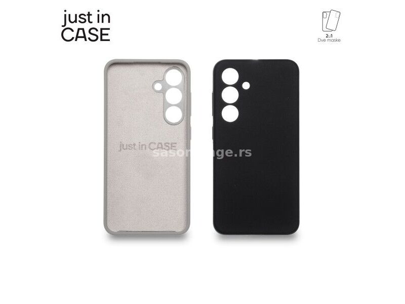 JUST IN CASE Maska 2u1 Extra case MIX PLUS za Samsung S24/ crna