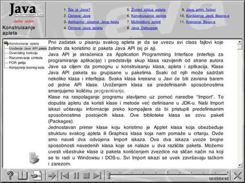 Multimedijalni kurs - Java
