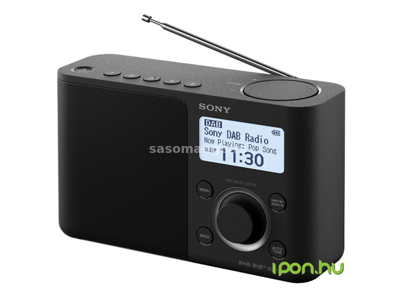 SONY XDR-S61D portable DAB/DAB+ radio alarm function black (Basic guarantee)