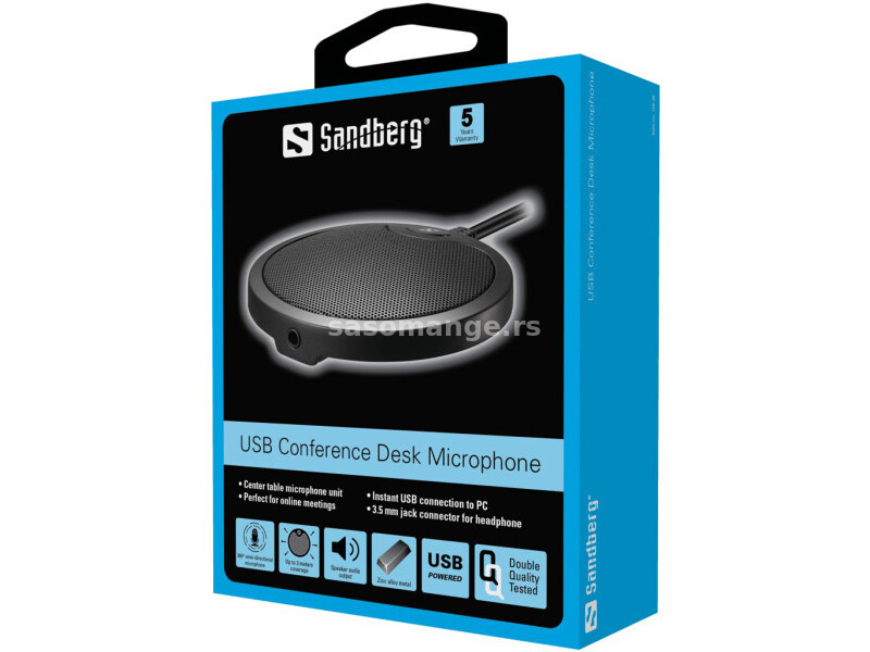 Mikrofon Sandberg USB Conference Desk Microphone 126-20