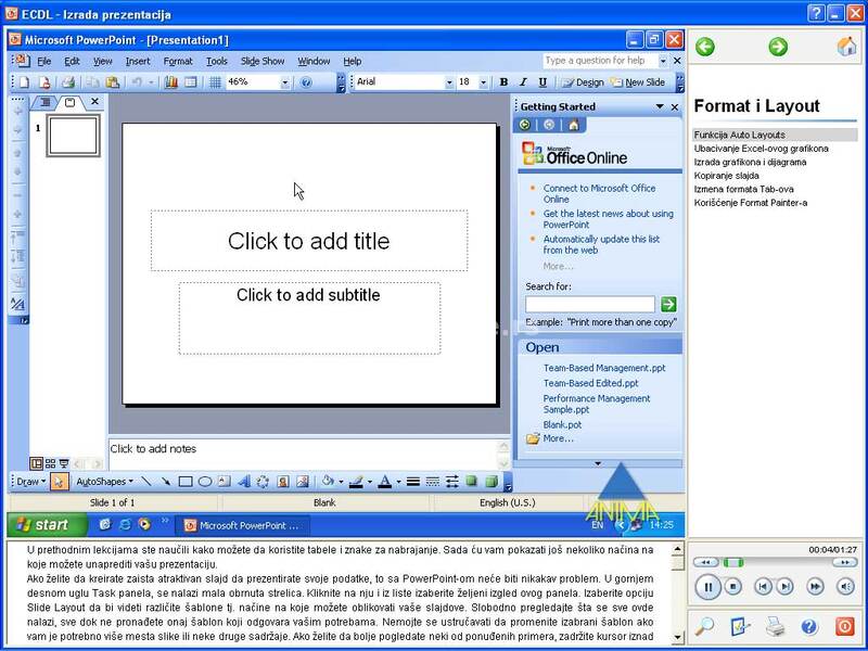 Multimedijalni kurs - PowerPoint 2003