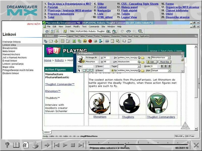 Multimedijalni kurs - Dreamweaver MX