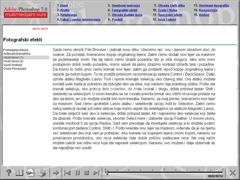 Multimedijalni kurs - Photoshop 7 napredni kurs