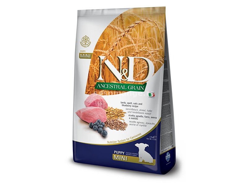 N&amp;D AG Puppy Lamb&amp;Blueberry Mini 7kg