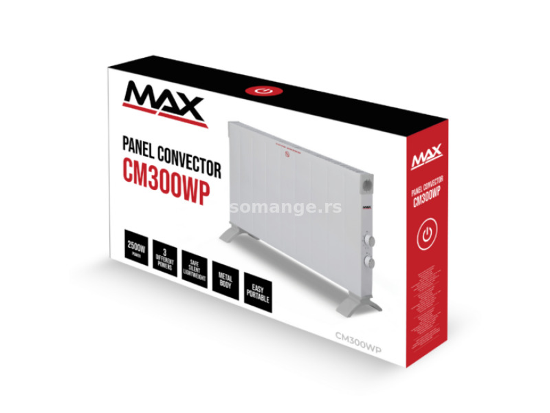 Konvektorska grejalica MAX CM300WP snaga 2500W
