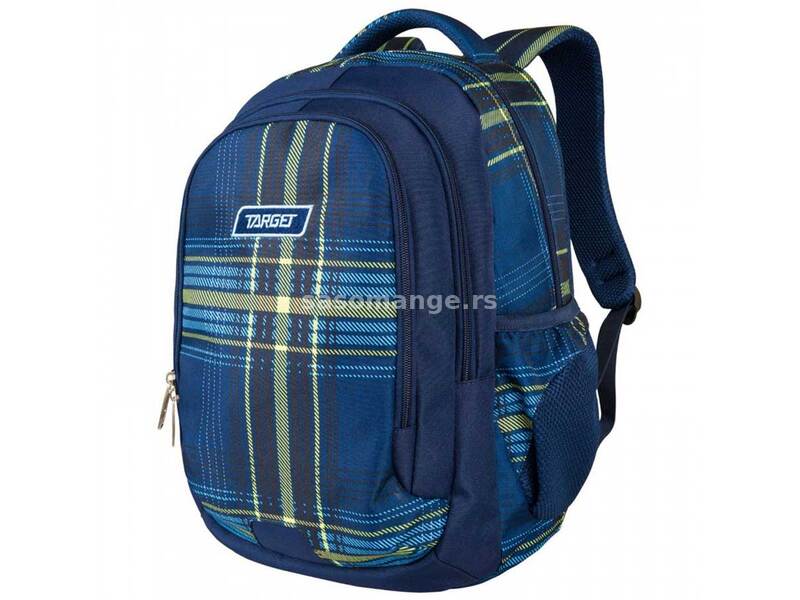 TARGET Be Pack - Ranac za školu GRID BLUE GREEN 26322
