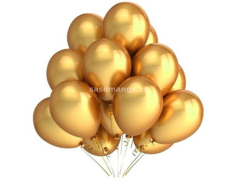 Metalik Baloni ZLATNE Boje Super Kvaliteta-Komadno