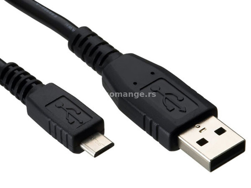USB kabl /USB 2.0 (tip A -muški) -Micro USB (tip A -muški) /dužina 1m/za punjenje telefona/tableta