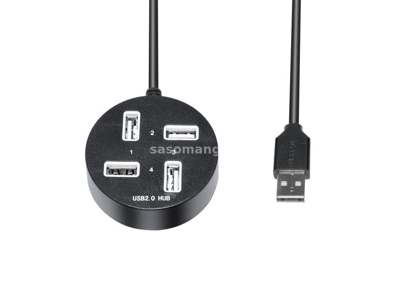 HUB USB 2.0 Hi-Speed 4 Porta P-1703 - CRNA