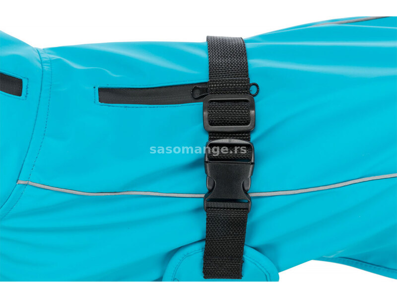 Kišni mantil za psa Vimy Turquoise leđa 35cm Trixie 680202