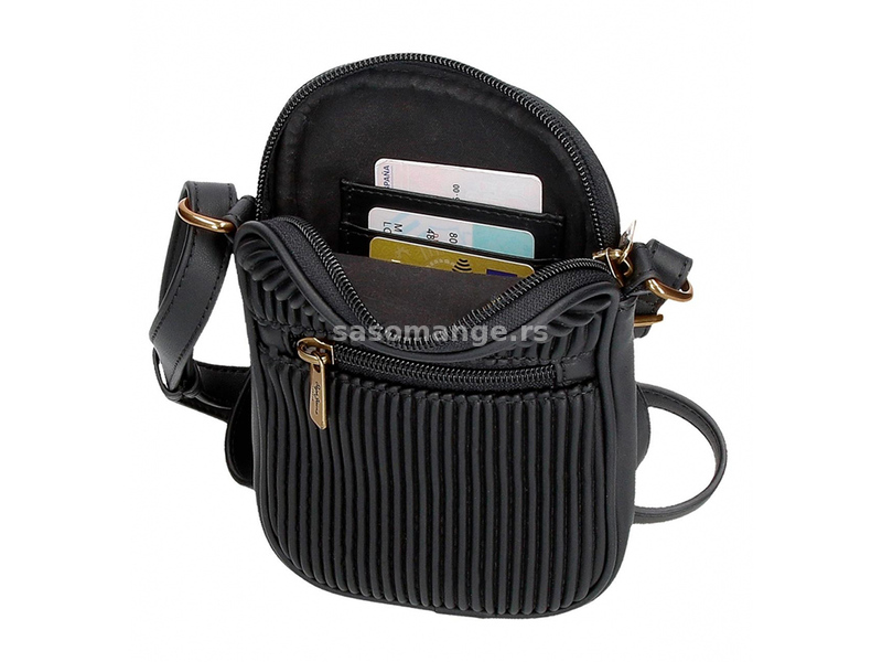 Ženska torbica na rame Pepe Jeans Aurora black 75552