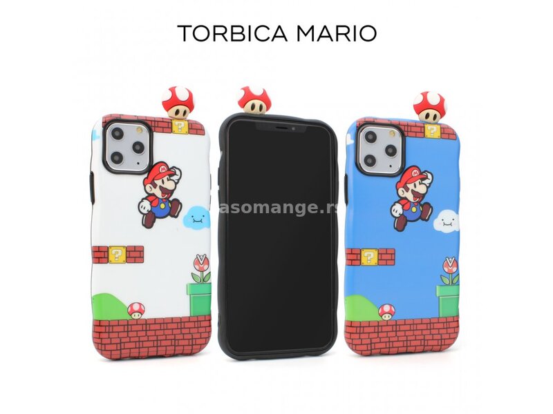 Futrola za iPhone 7 Plus/8 Plus leđa Super Mario - bela